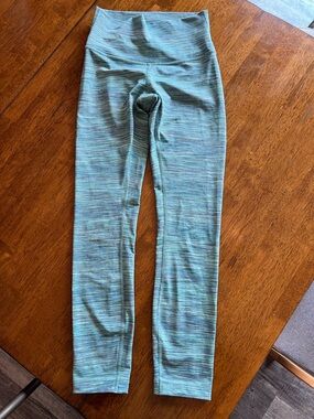 lululemon Align Teal Green/Blue Space-Dye High-Waist Leggings
